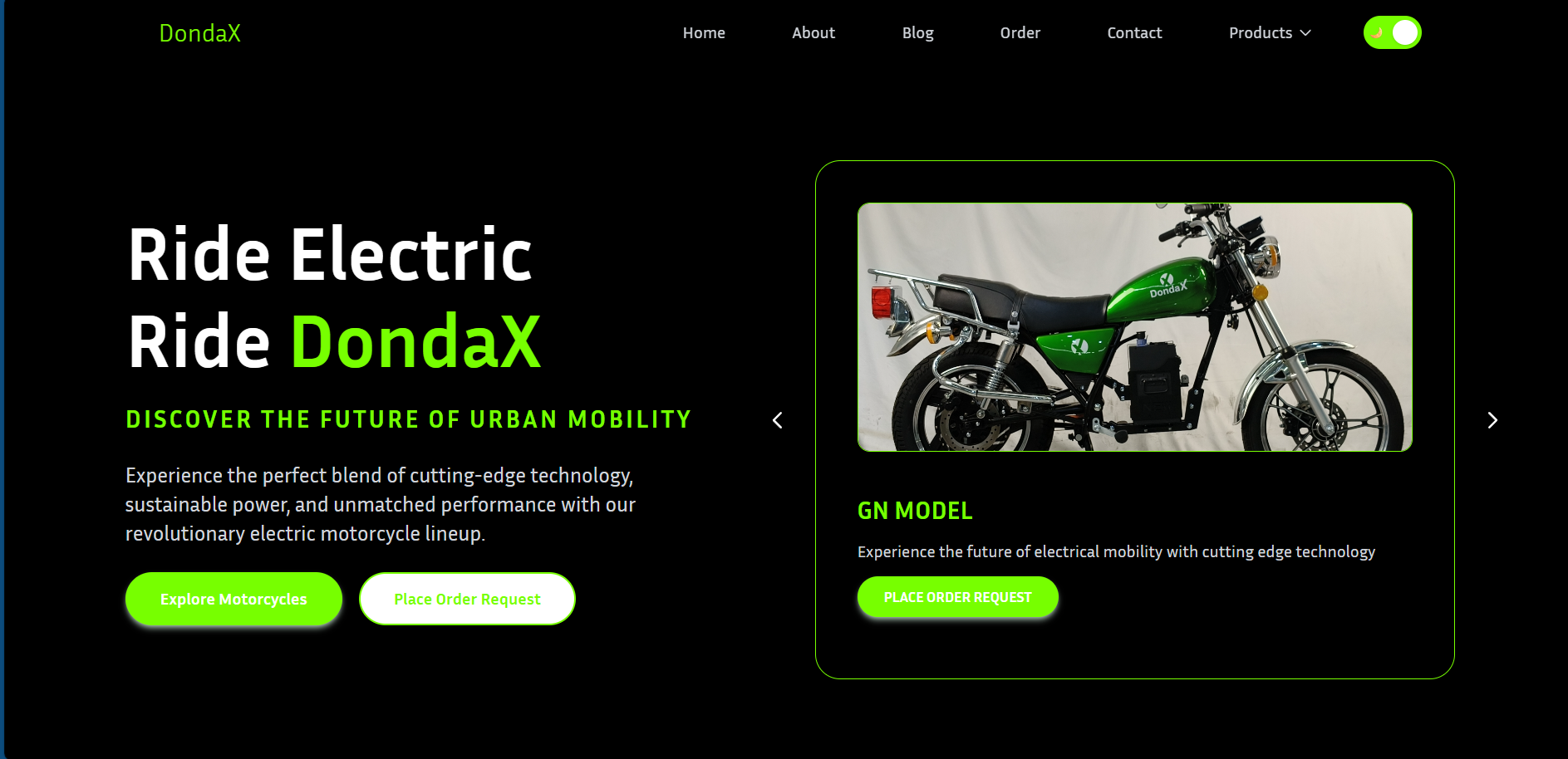 DondaX Limited Website preview